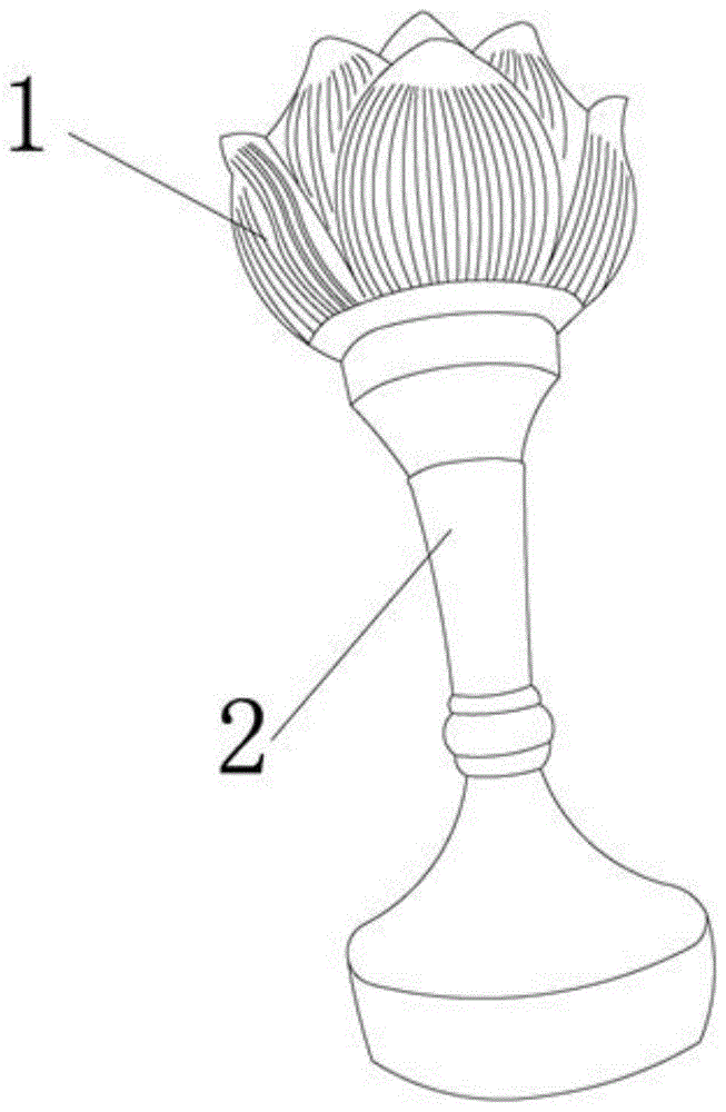 一种防止灯罩分离功能的灯饰的制作方法