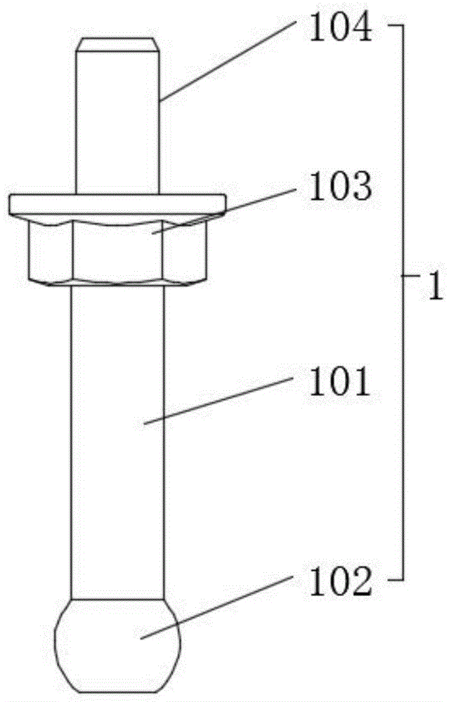 一种机罩固定螺栓成型模具的制作方法