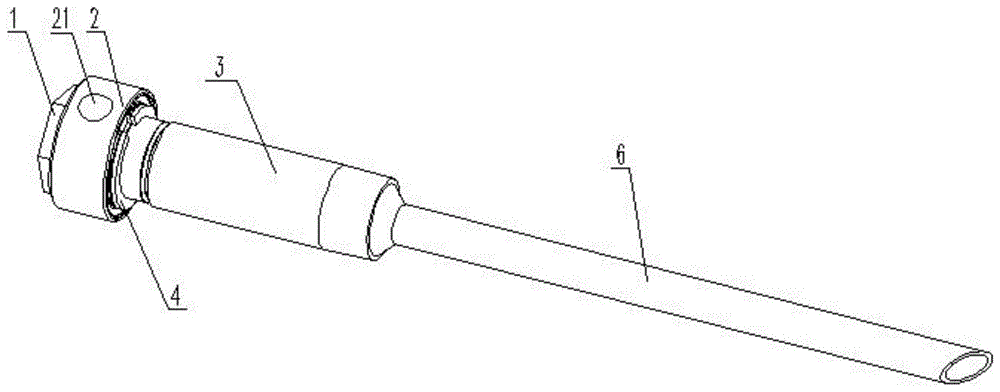 一种螺纹旋转型单通式冷却水管的制作方法