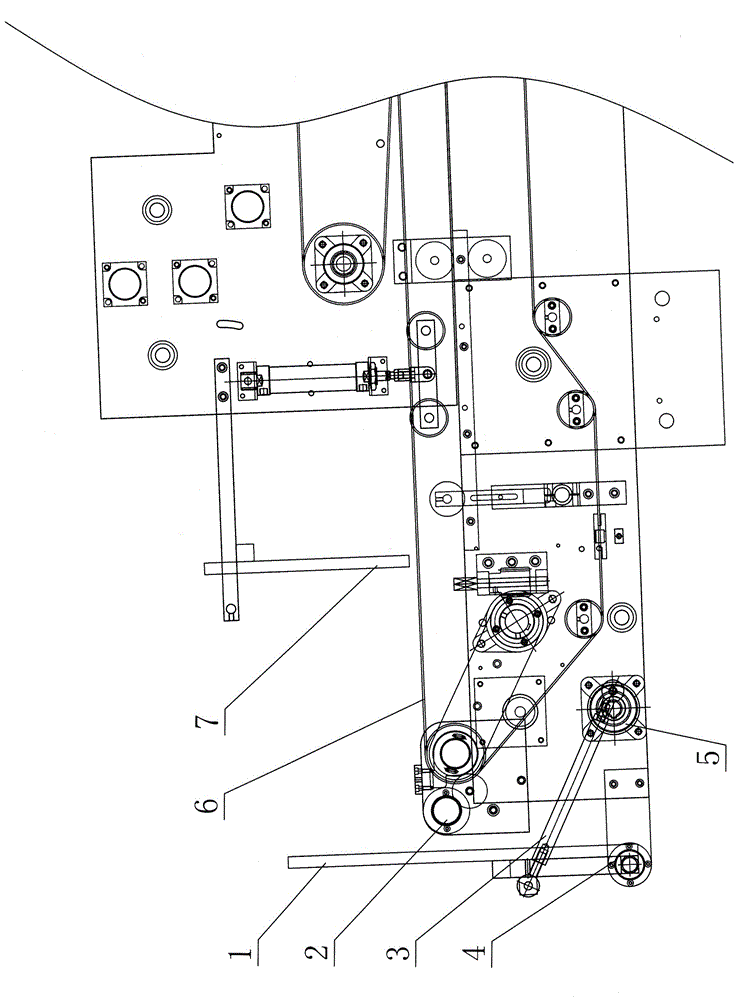 一种糊箱机的拍纸机构的制作方法