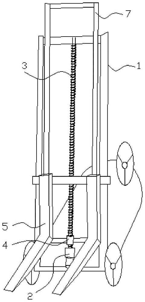 一种丝杆式叉车升降装置的制作方法