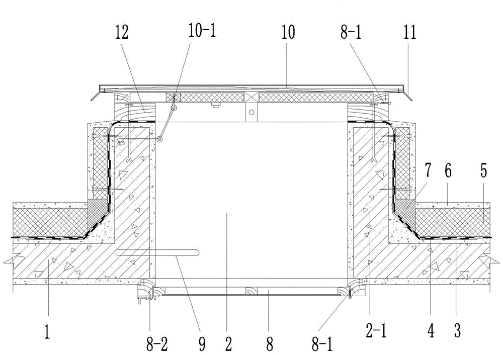 一种倒置式屋面检修人孔节点防水结构的制作方法