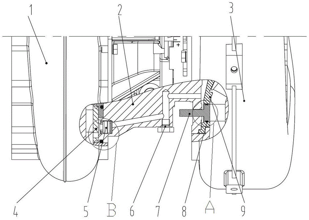 可变几何混流涡轮增压器密封结构的制作方法