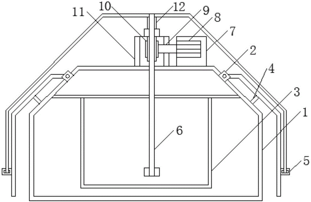 一种带有开启支撑杆件的铝合金卡蓬工具箱的制作方法