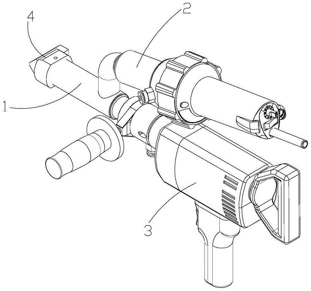 一种具有可旋转挤出头的挤出式热风塑料焊枪的制作方法