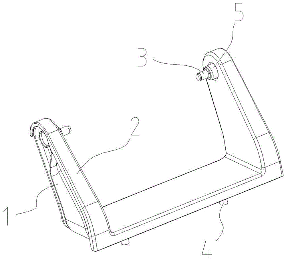 一种汽车后排座椅中央扶手支座的制作方法