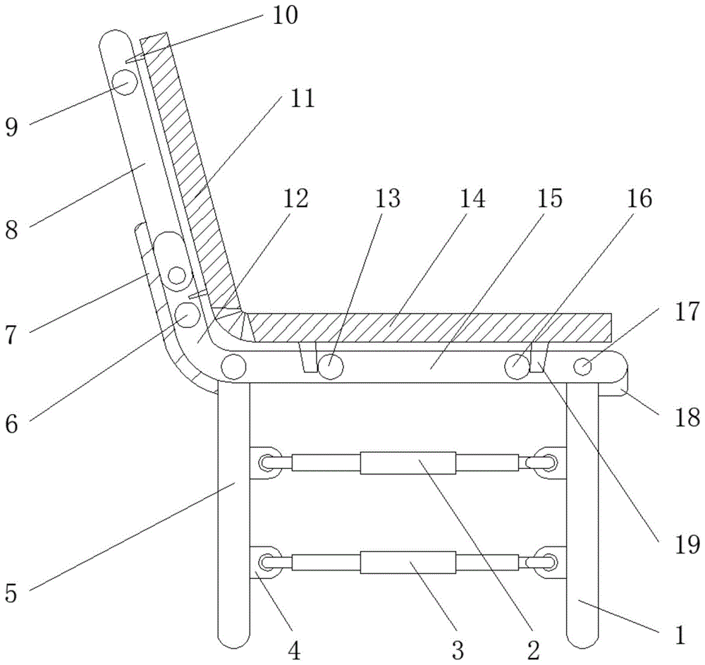 一种带软垫的折叠金属框架椅的制作方法