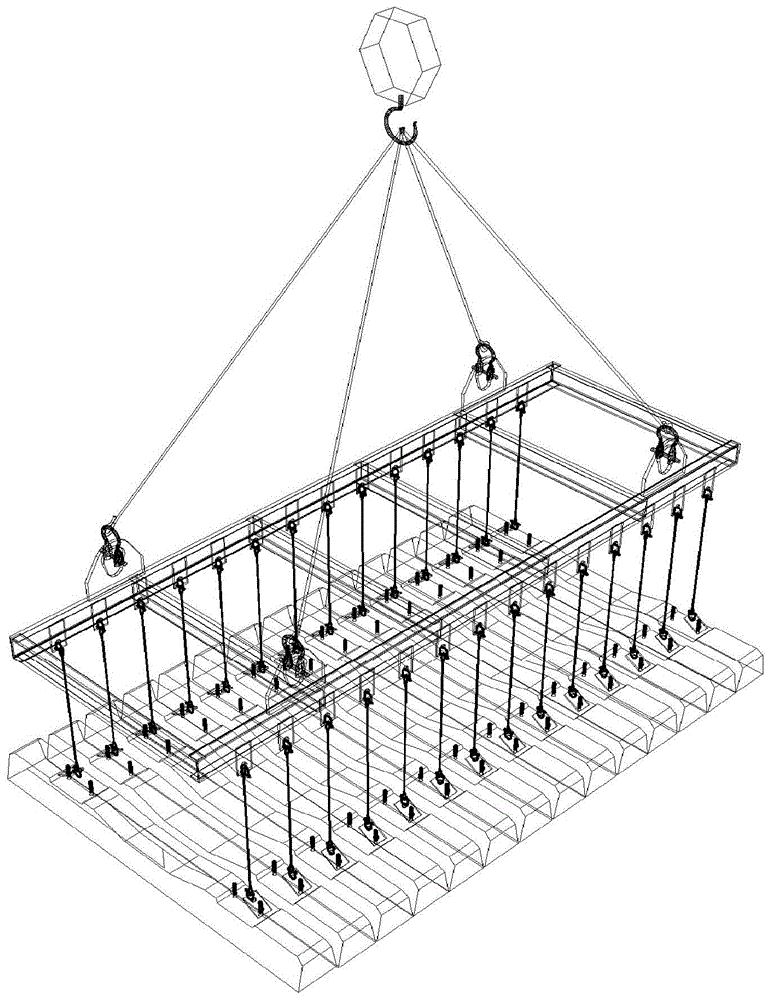 混凝土枕木联排吊装装置的制作方法