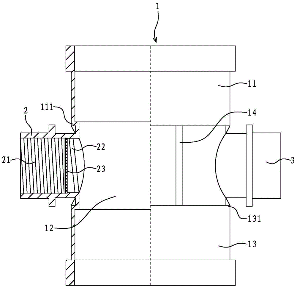 农用灌溉管内牙四通的制作方法