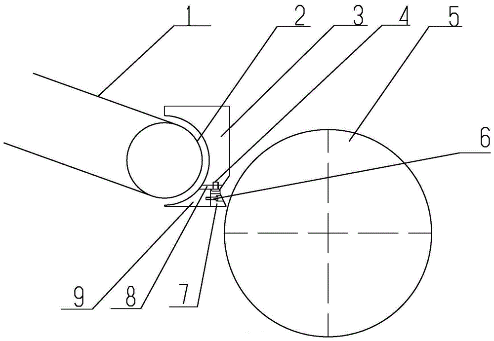 一种切丝机上刀门安装结构的制作方法