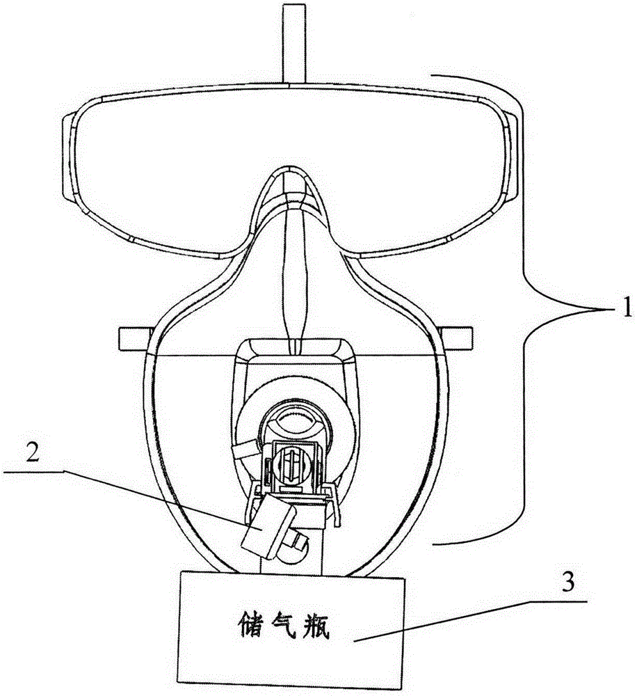 一种可更换气瓶的消防面罩的制作方法