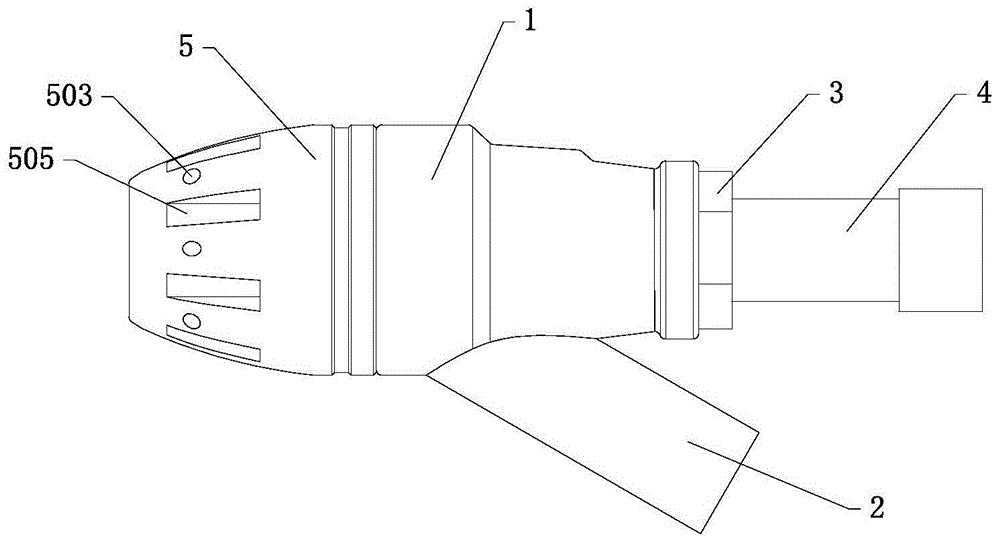 一种管道杂物冲洗喷头的制作方法