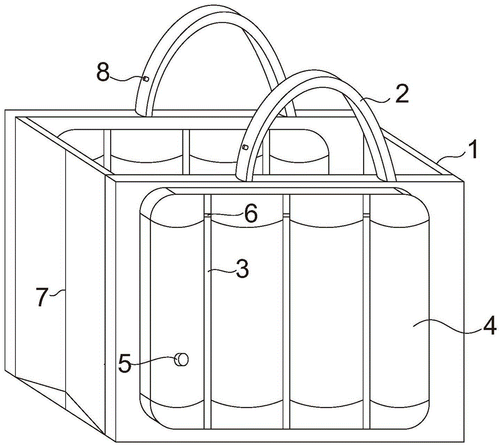 一种充气式PVC购物袋的制作方法