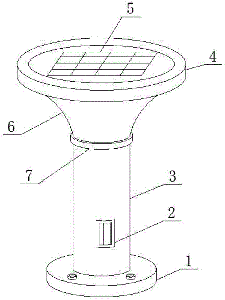 一种带USB充电的太阳能庭院灯的制作方法