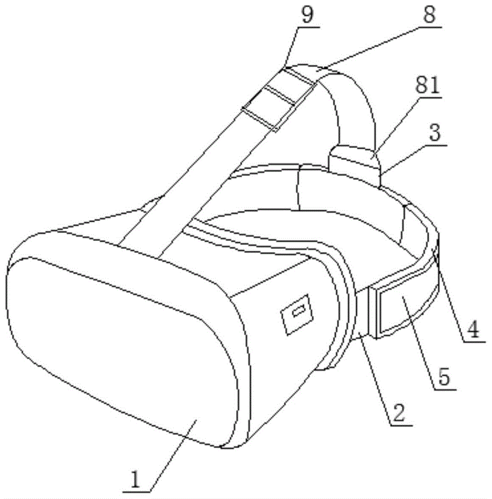 一种具有头部防护装置的安全舒适VR眼镜的制作方法