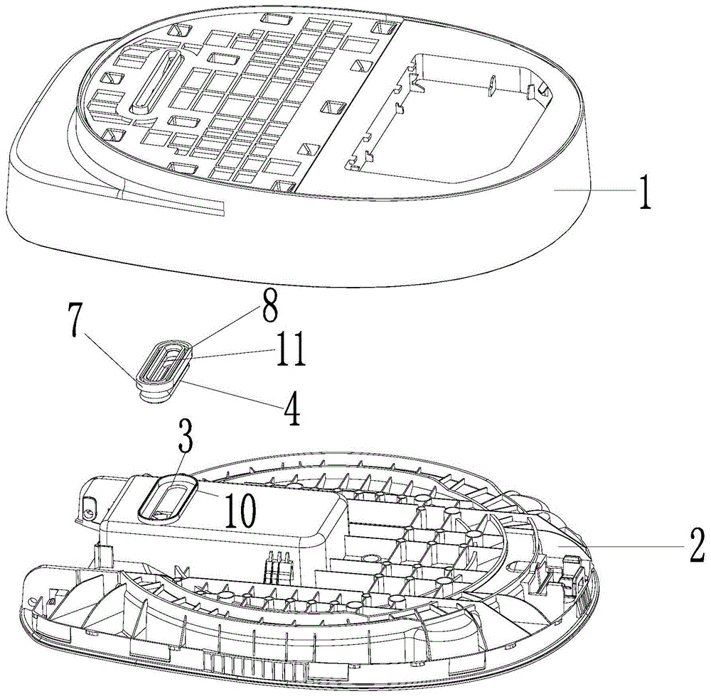 上盖组件及料理机的制作方法