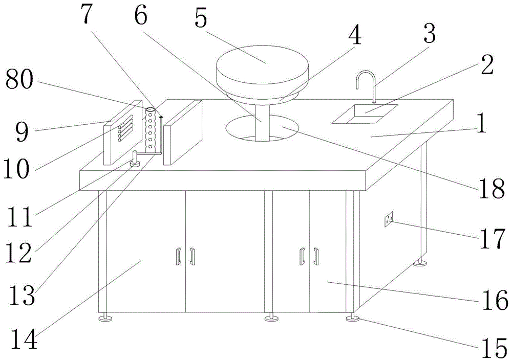 便于教学的实验室工作台的制作方法