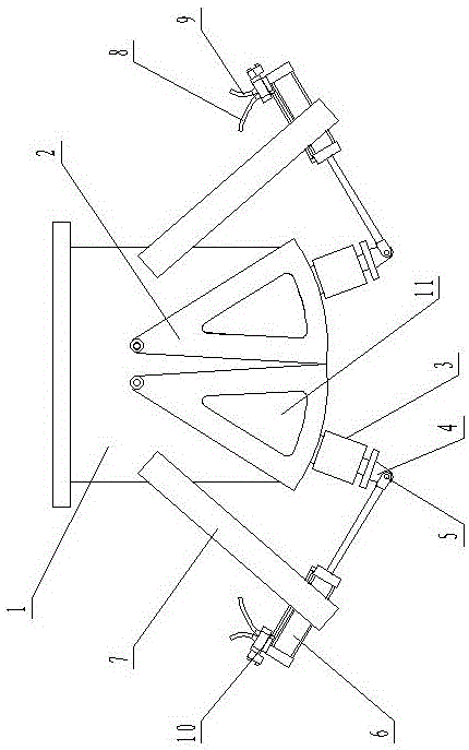 一种灌注车漏斗闸门的制作方法