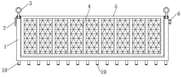 一种便于进行物料运输的建筑工程用吊篮的制作方法