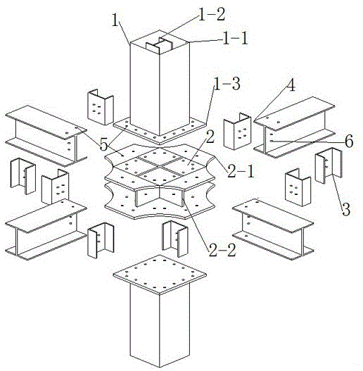 一种预制装配式SRC柱-钢梁十字形组合节点的制作方法