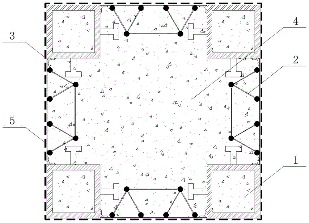 FRP约束CFST束组合柱的制作方法