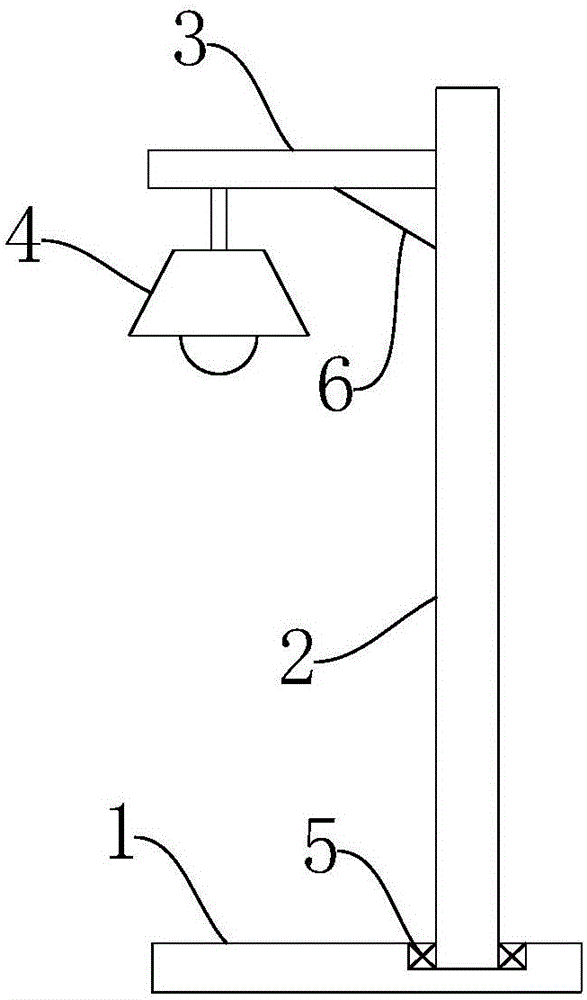 一种装修用简易型照明灯架的制作方法