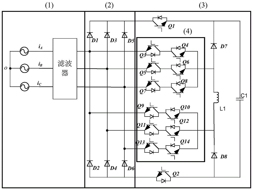 一种三相升降压型PFC整流电路的制作方法