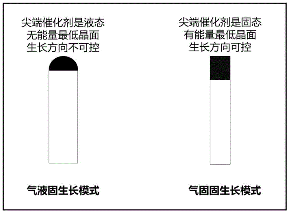 一种利用气固固生长模式控制高性能Ⅲ-Ⅴ族半导体纳米线生长方向的方法与流程