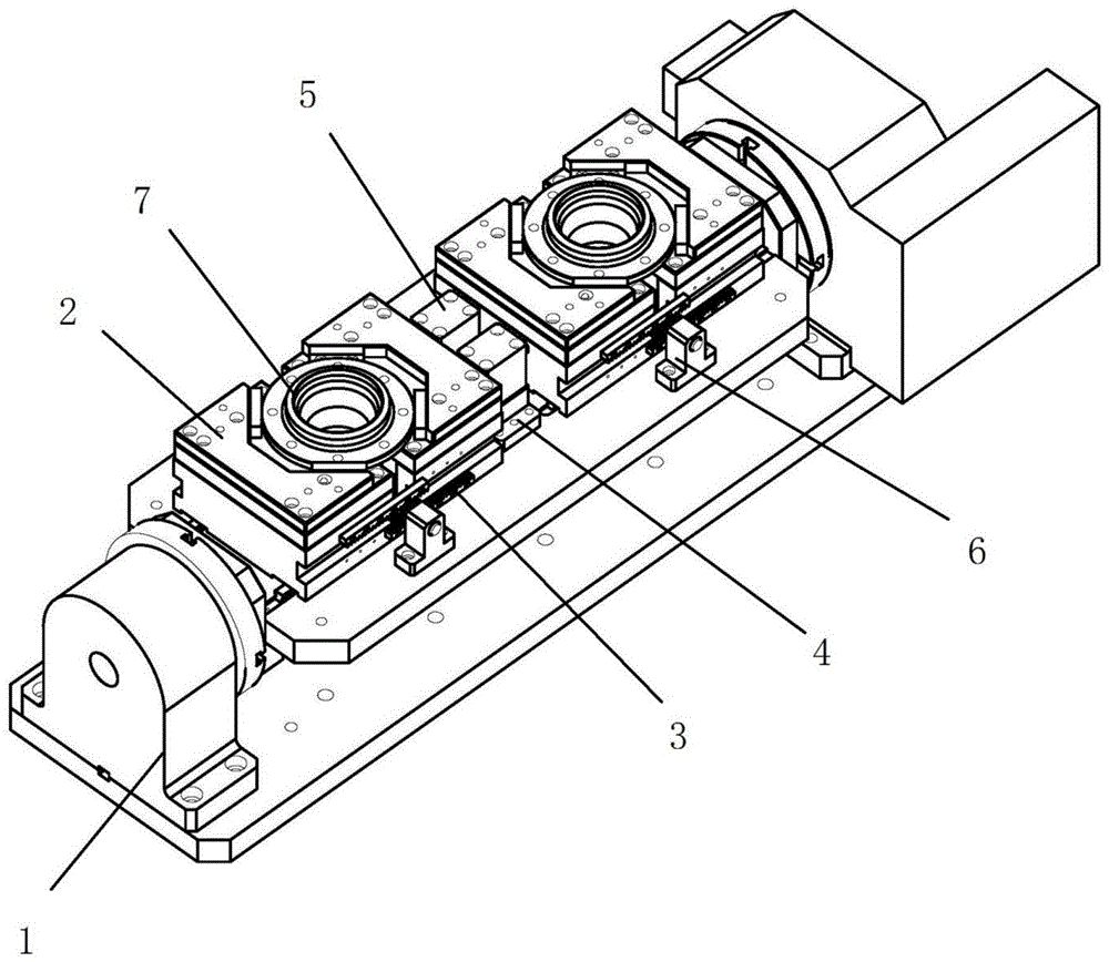 一种半轴套管复合加工法兰孔及键槽机构的制作方法