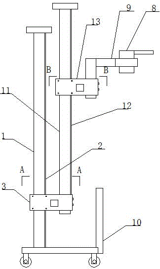 固定电动工具的自动升降支架的制作方法