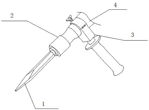 一种电镐专用手持式防滑把手的制作方法