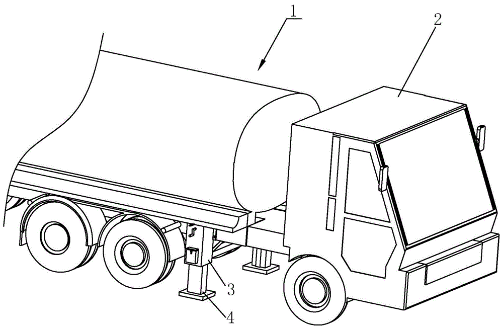 一种罐体运输车的支撑装置的制作方法