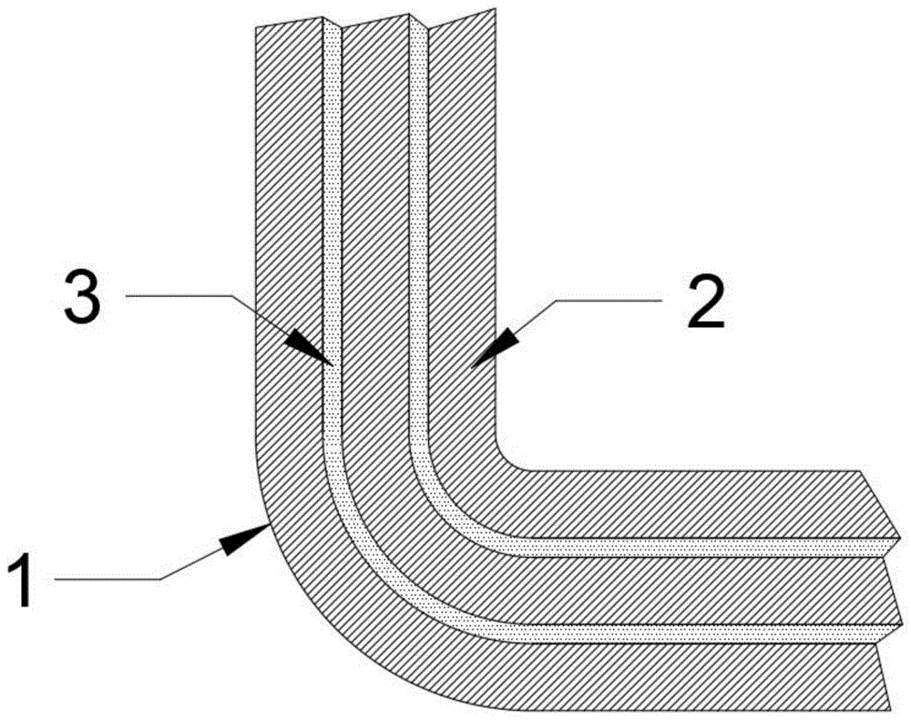 一种设有异性弧面结构的层压板的制作方法