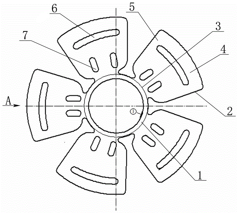 小型风扇的连体风轮结构的制作方法