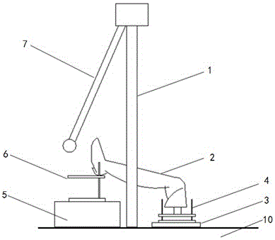 一种假人脚部冲击试验装置的制作方法