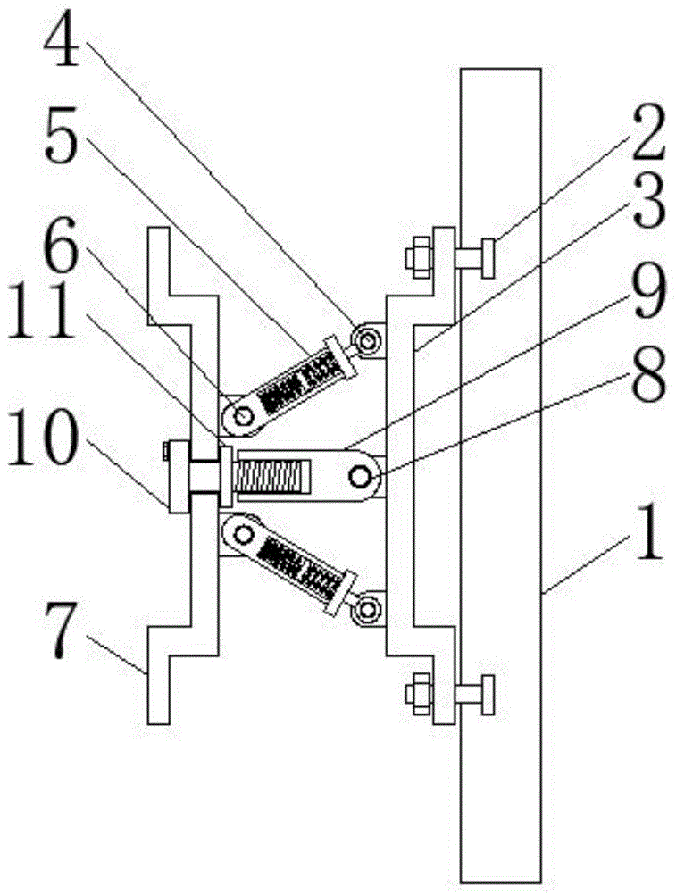 一种建筑幕墙用的固定结构的制作方法