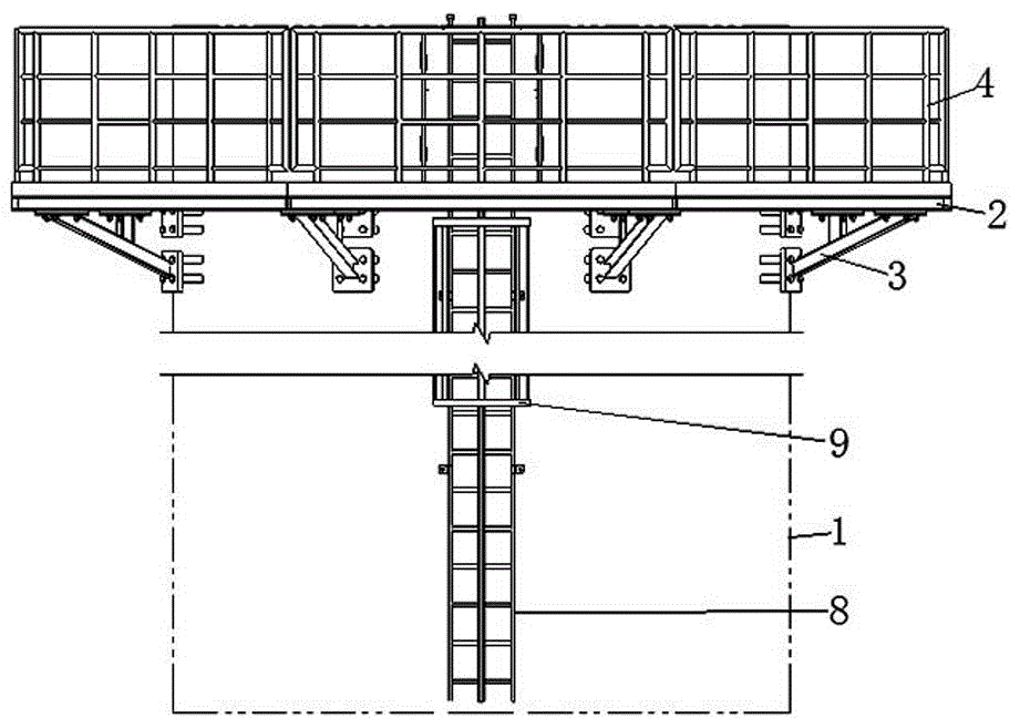 一种塔筒段外侧组装用作业平台的制作方法
