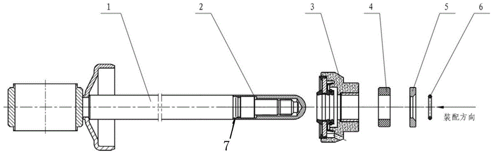 双吊环减振器带卡槽活塞杆结构的制作方法
