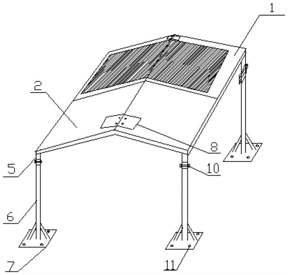 建筑工地用便携式遮阳棚的制作方法