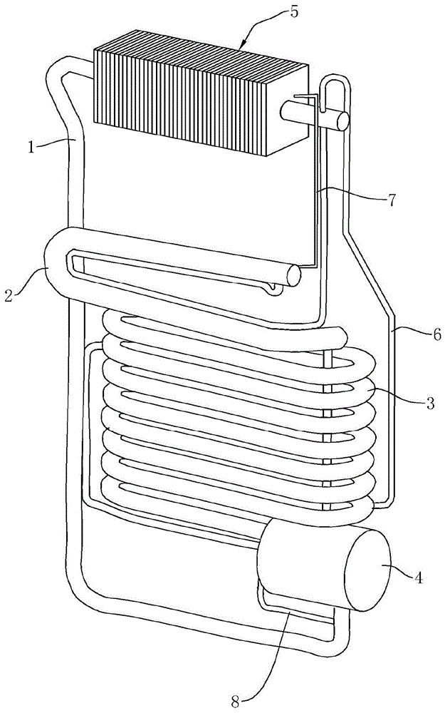 一种热泵式制冷机芯的制作方法