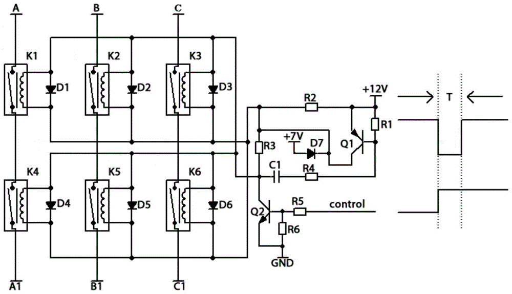 一种并网控制继电器的节能电路的制作方法