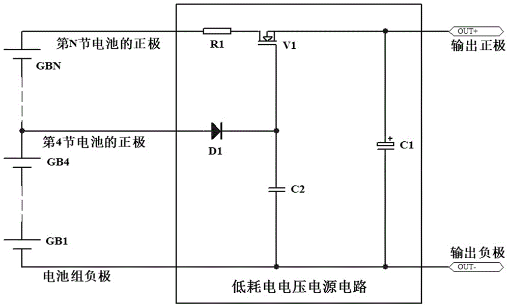 一种低耗电降压电源电路的制作方法