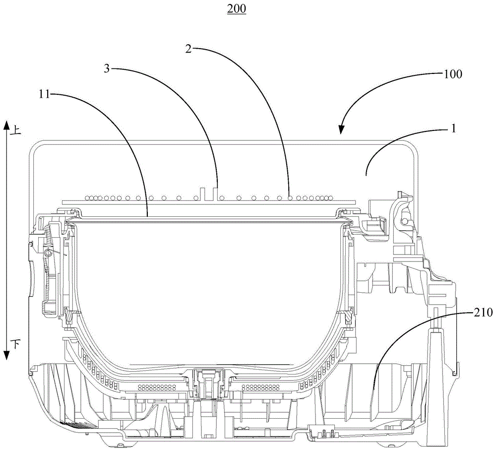 锅盖组件以及烹饪器具的制作方法