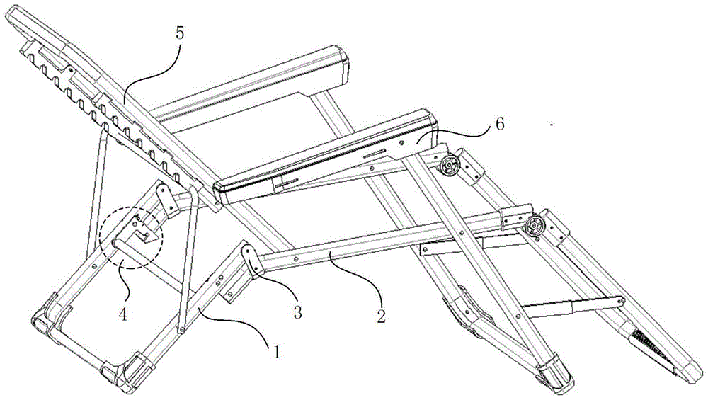 一种锁止结构和可折叠躺椅的制作方法