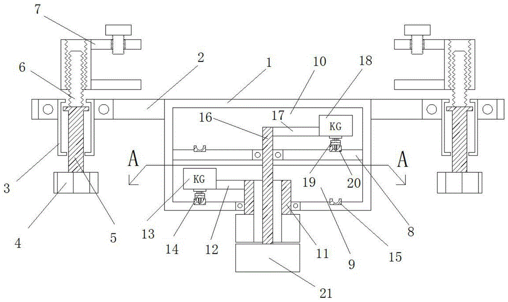 一种六轴抛光机用配重装置的制作方法