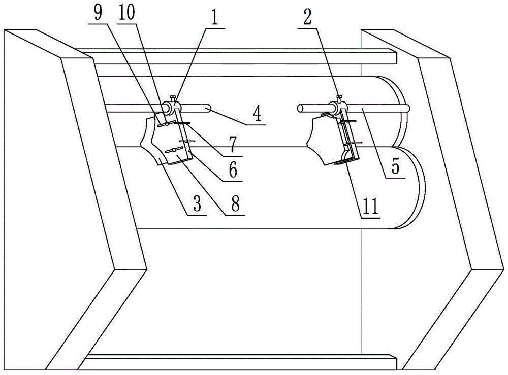 胶料压延限宽调整机构的制作方法