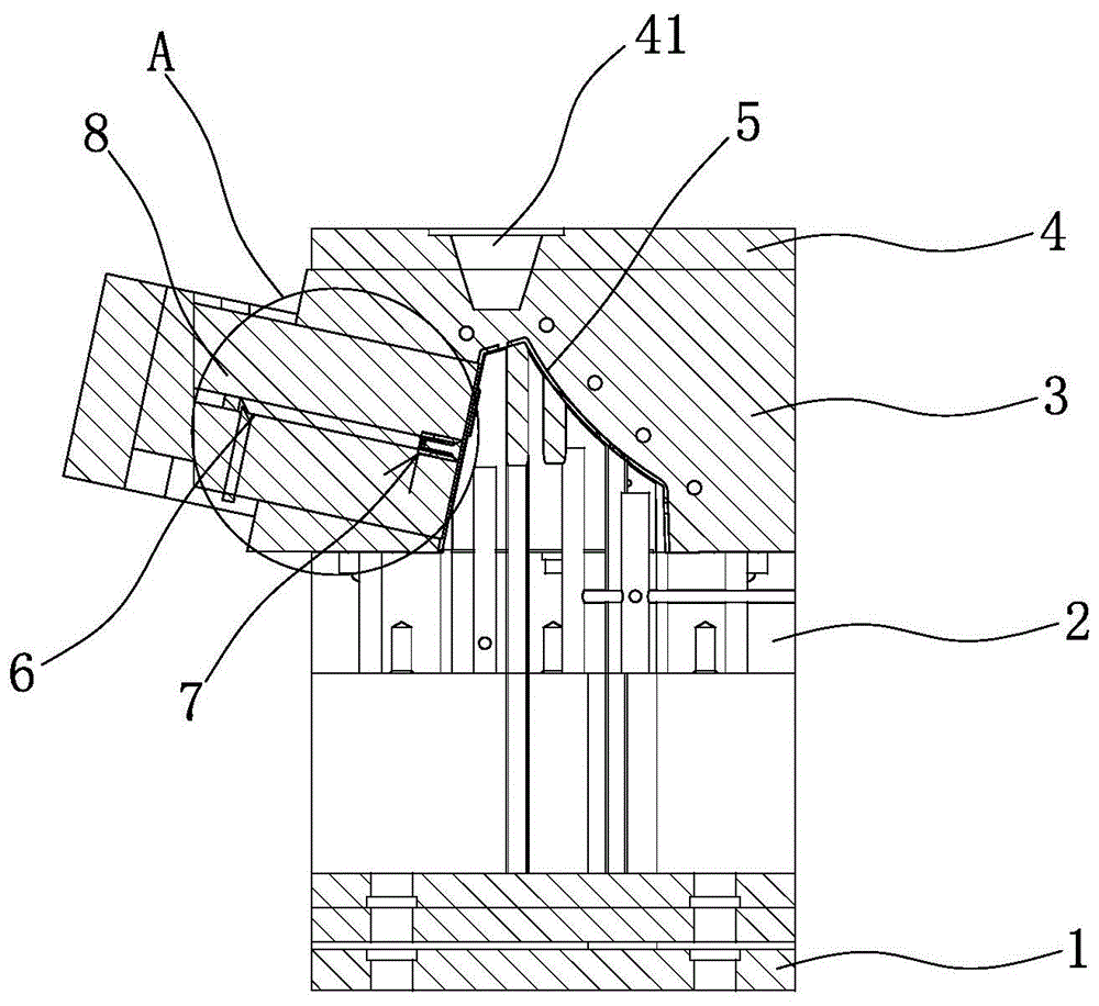 可间隙排气的滑块斜抽共享电单车中控盒注塑模的制作方法