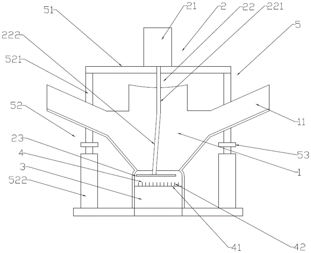 一种粉末涂料挤出机的进料装置的制作方法