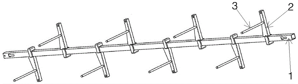 单翼交错的纱筒架的制作方法