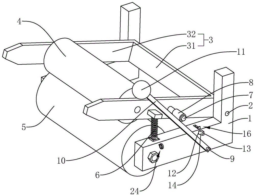 一种化纤加弹机绕卷架的制作方法